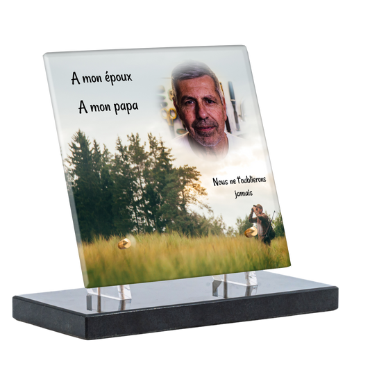 Plaque Funéraire - Chasse