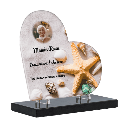 Plaque funéraire - Coquillages
