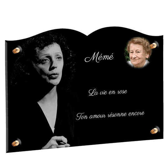 Plaque funéraire - Edith Piaf