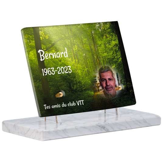 Plaque Funéraire - Forêt