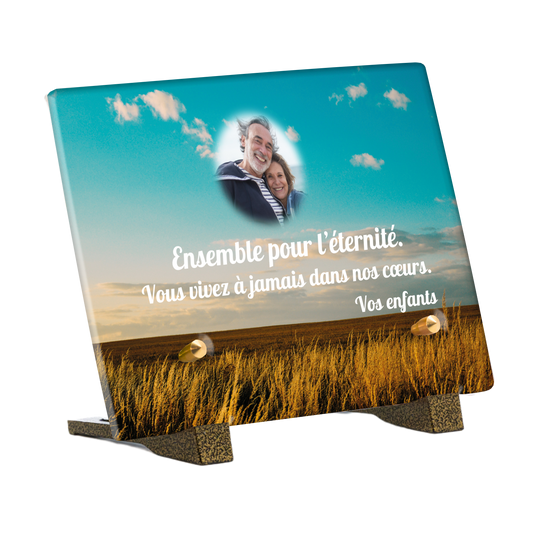 Plaque Funéraire - Campagne