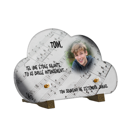 Plaque Funéraire - Partition