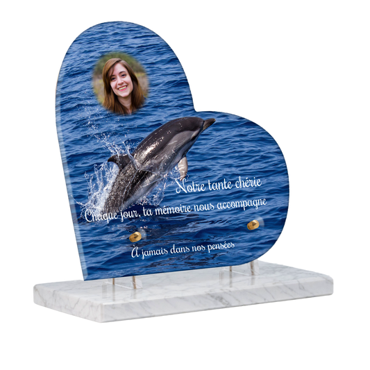 Plaque Funéraire - Dauphin