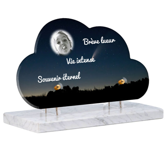Plaque Funéraire - Étoile filante