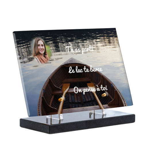Plaque Funéraire - Barque