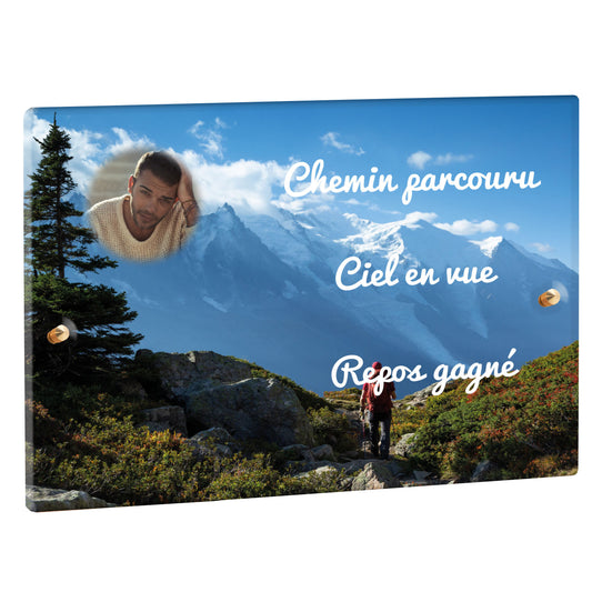 Plaque Funéraire - Randonnée