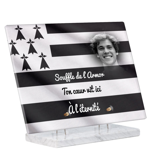 Plaque Funéraire - Drapeau Breton