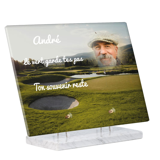 Plaque Funéraire - Golf