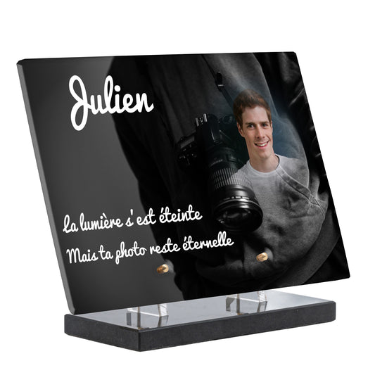 Plaque Funéraire - Photographe