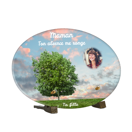 Plaque Funéraire - Arbre de vie