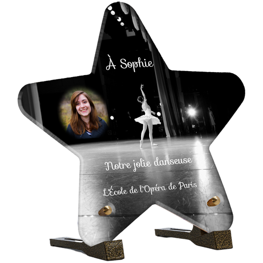 Plaque Funéraire - Ballerine sur scène