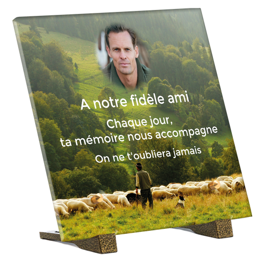 Plaque Funéraire - Berger