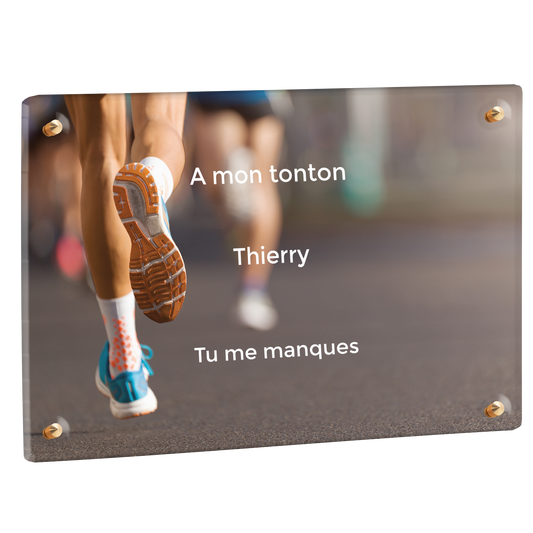 Plaque Funéraire - Course à pied