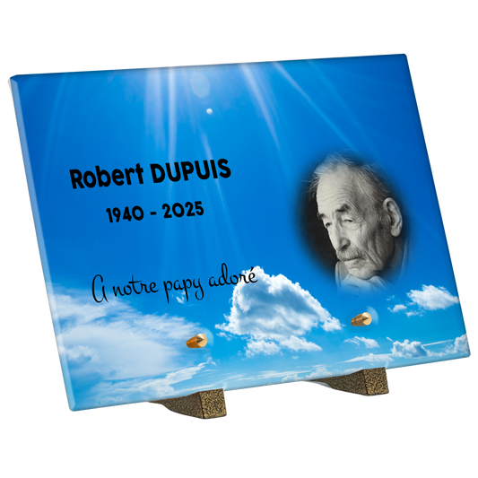 Plaque Funéraire - Ciel