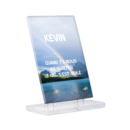 Plaque Funéraire - Arc-en-ciel