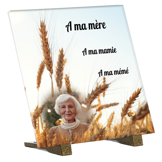 Plaque Funéraire - Champ de blé