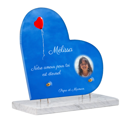 Plaque Funéraire - Ballon dans le ciel