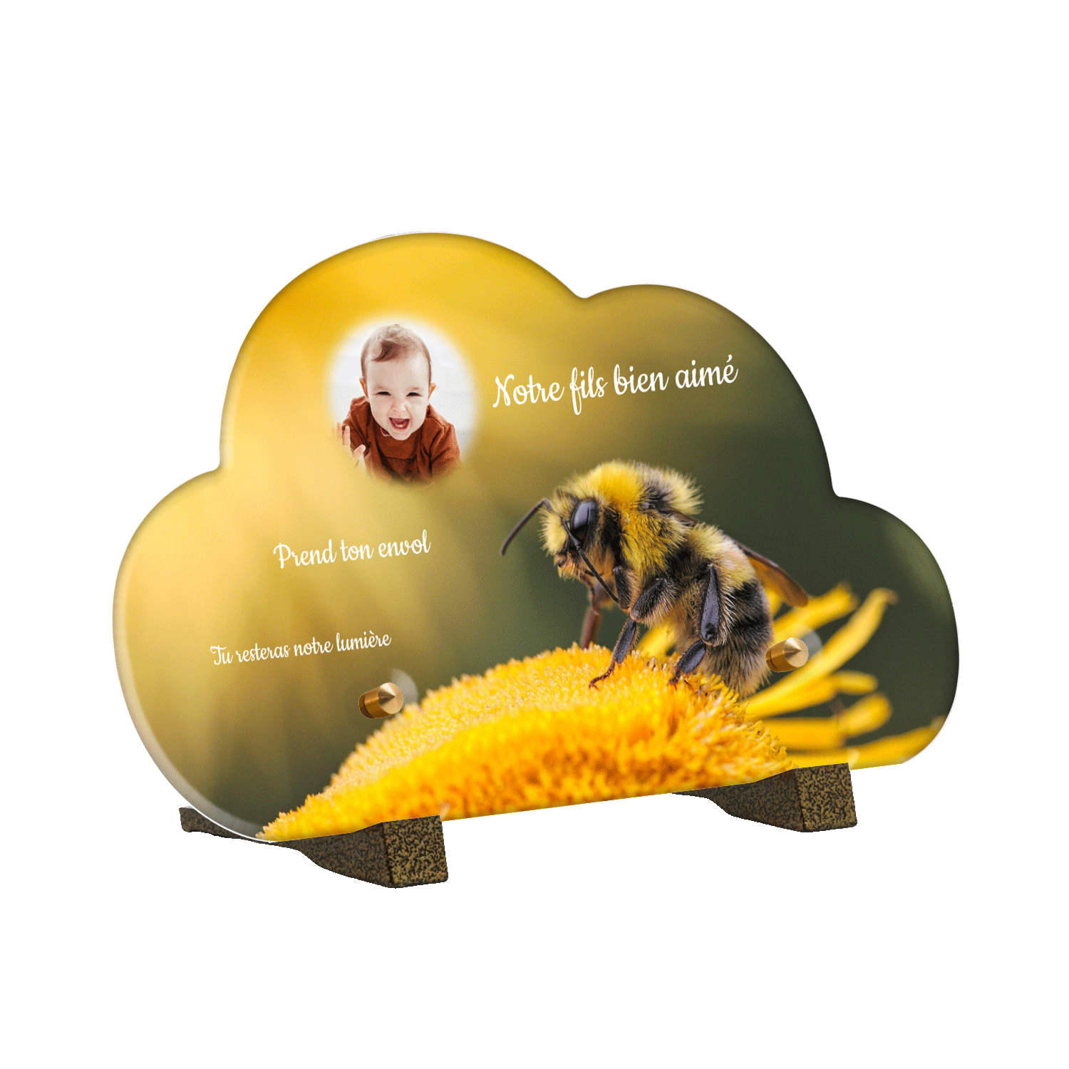 Plaque funéraire - Abeille
