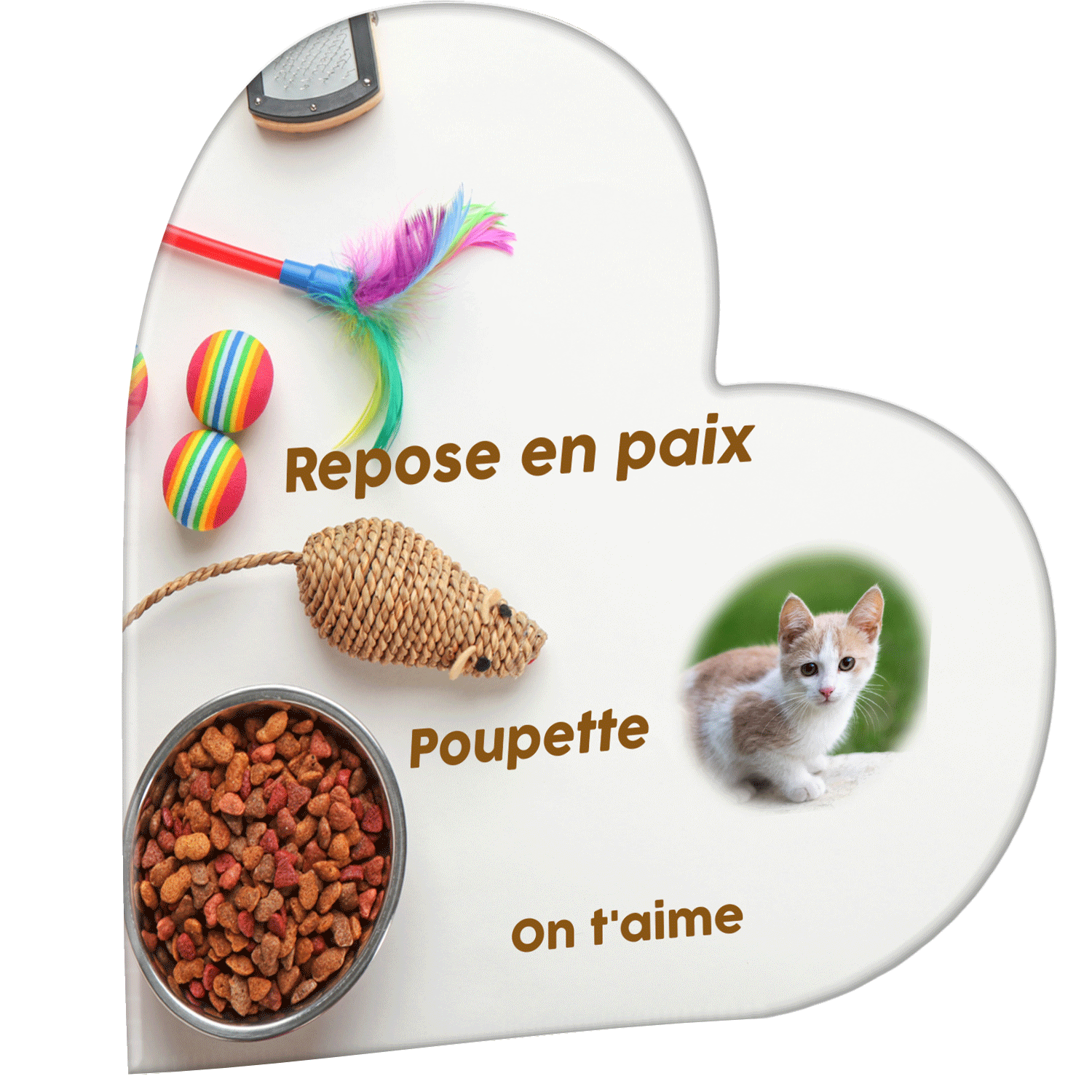 Plaque funéraire - Accessoires pour chat