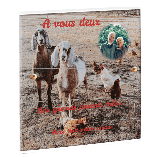 Plaque funéraire - Animaux de la ferme