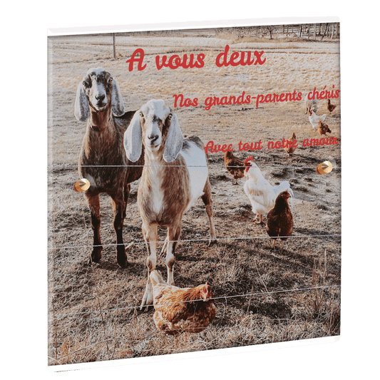 Plaque funéraire - Animaux de la ferme