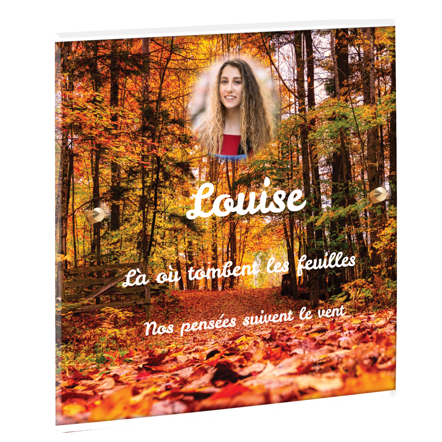 Plaque funéraire - Automne