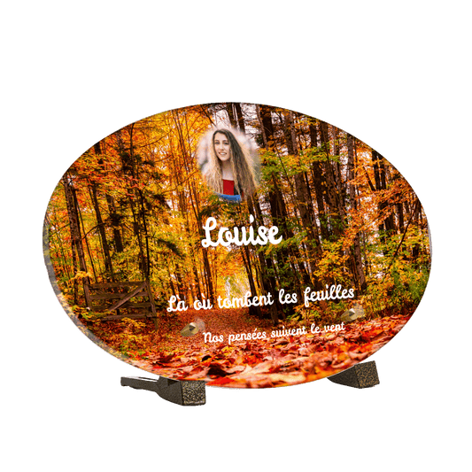 Plaque funéraire - Automne