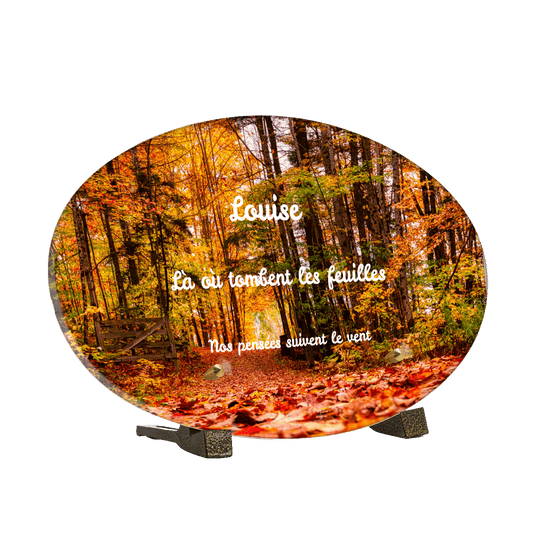 Plaque funéraire - Automne