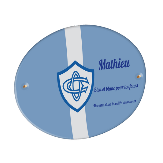 Plaque funéraire - Castres Olympiques