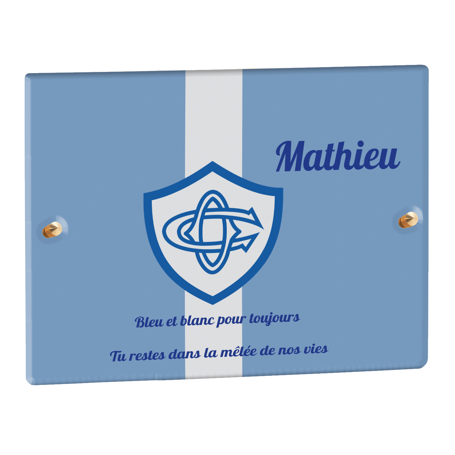Plaque funéraire - Castres Olympiques