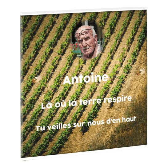 Plaque funéraire - Champ vu du ciel