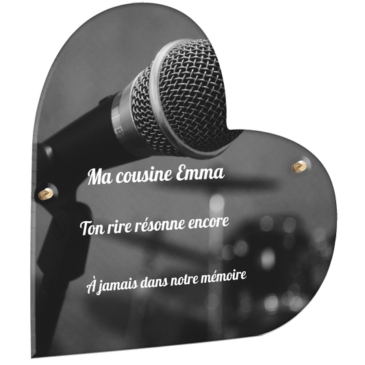 Plaque funéraire - Chanteur