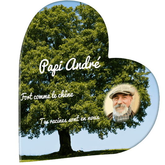 Plaque funéraire - Chêne