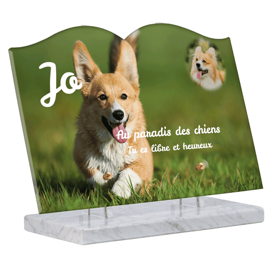 Plaque funéraire - Corgi