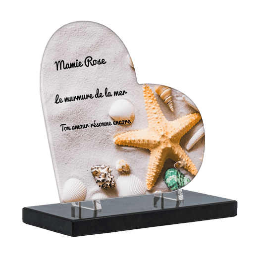 Plaque funéraire - Coquillages