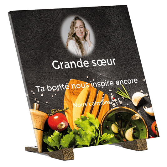 Plaque funéraire - Cuisinier