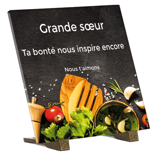 Plaque funéraire - Cuisinier