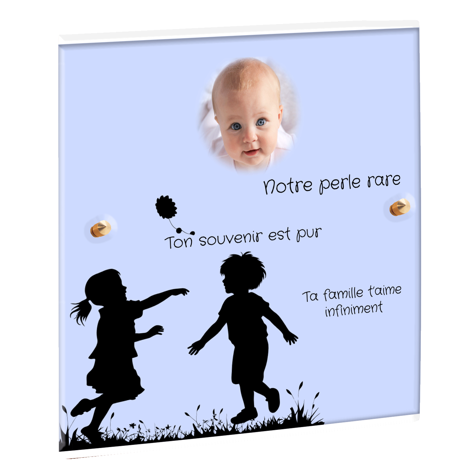 Plaque funéraire - Dessin Enfants