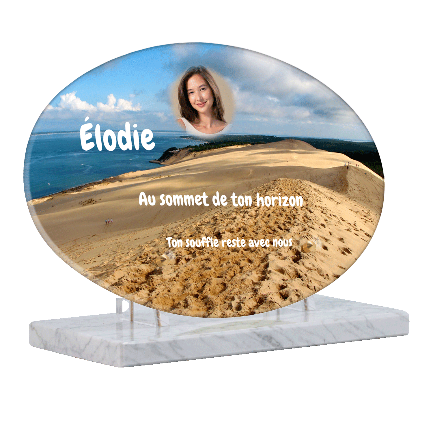 Plaque funéraire - La Grande Dune du Pilat