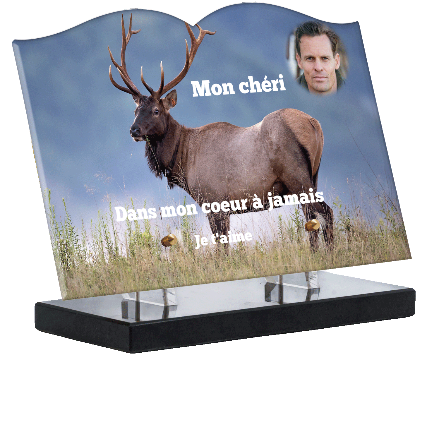 Plaque funéraire - Élan