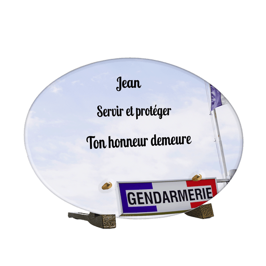 Plaque Funéraire - Gendarmerie