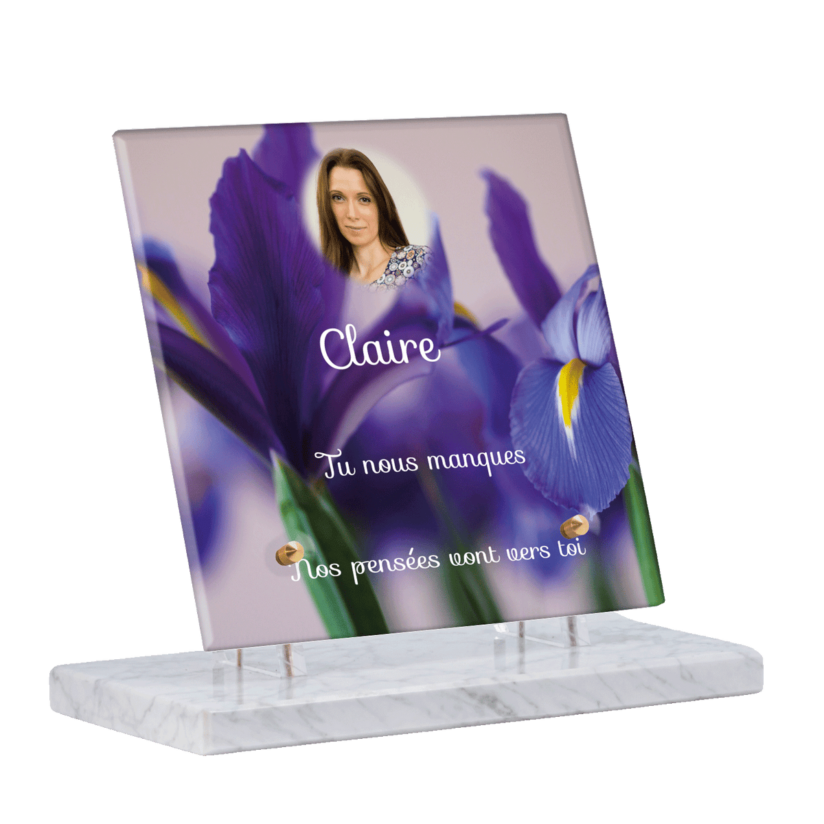 Plaque funéraire - Iris