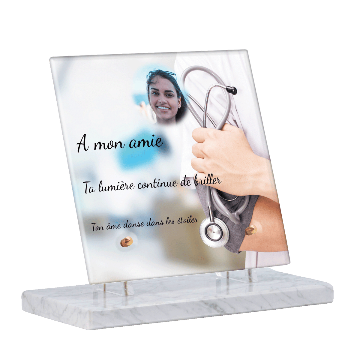 Plaque funéraire - Médecin