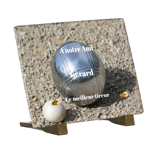 Plaque Funéraire - Pétanque