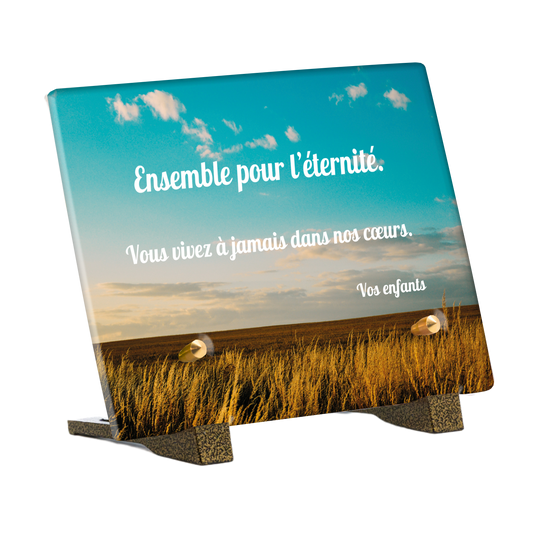Plaque Funéraire - Campagne