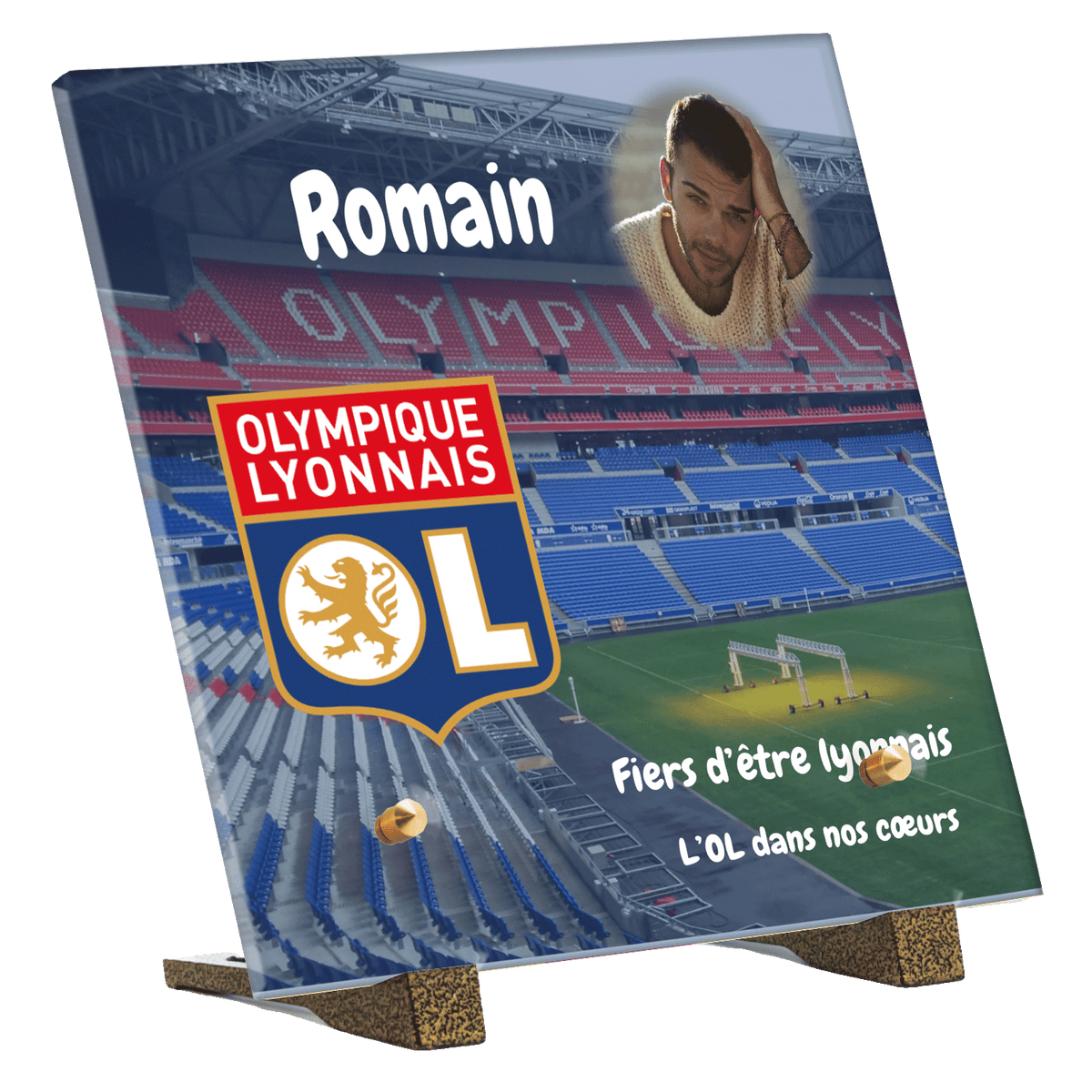 Plaque funéraire - Stade de l'OL