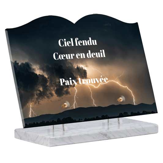 Plaque Funéraire - Orage