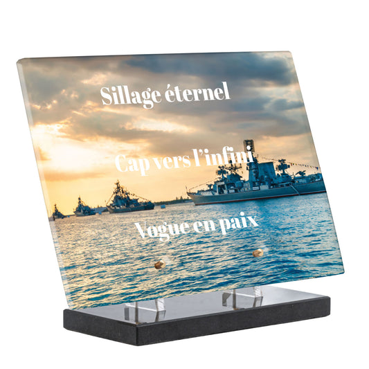 Plaque Funéraire - Navires de la Marine Nationale