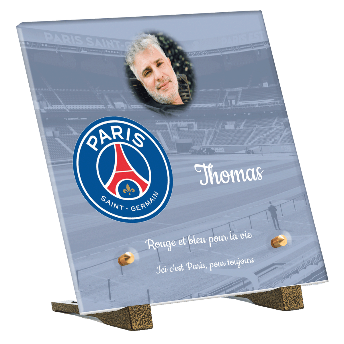 Plaque funéraire - Stade du PSG