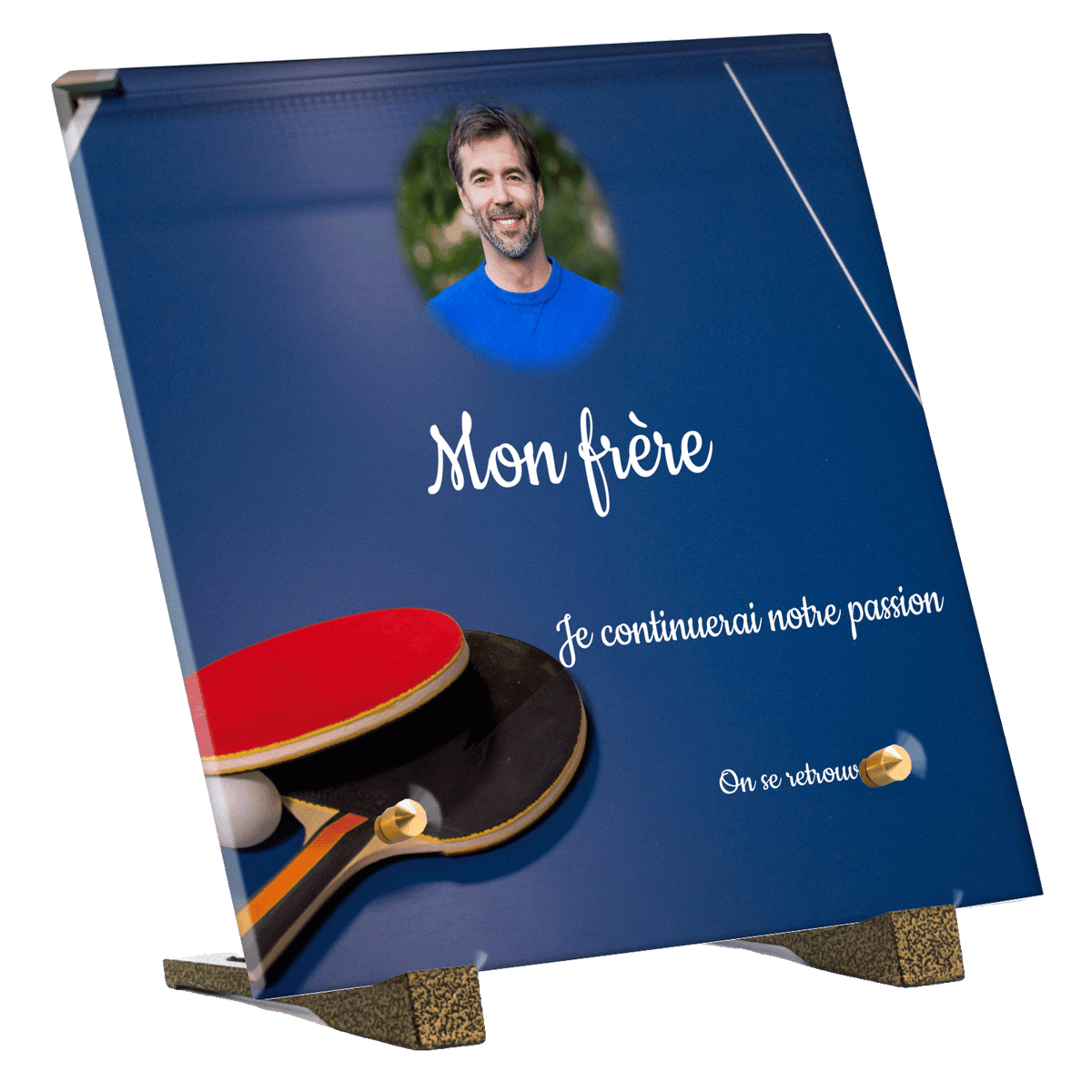 Plaque funéraire - Ping-Pong